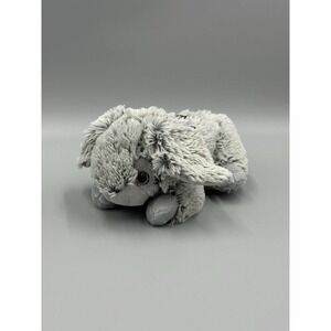Toms Toy Gray Bunny Rabbit Plush W/ Black Ribbon Bow 9" Stuffed Animal